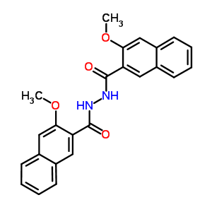 3-Methoxy-2-naphthalenecarboxylic acid 2-[(3-methoxy-2-naphthalenyl)carbonyl ] hydrazide Structure,58698-34-3Structure