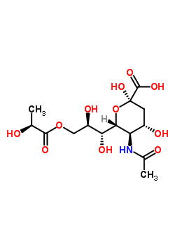 N-acetyl-9-o-lactylneuraminic acid Structure,58718-38-0Structure