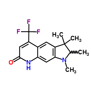 1,2,3,8-四氫-1,2,3,3-四甲基-5-(三氟甲基)-7H-吡咯并[3,2-g]喹啉-7-酮結構式_58721-75-8結構式