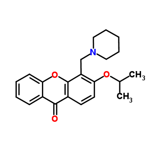 3-Isopropoxy-4-(piperidinomethyl)-9h-xanthen-9-one Structure,58741-69-8Structure