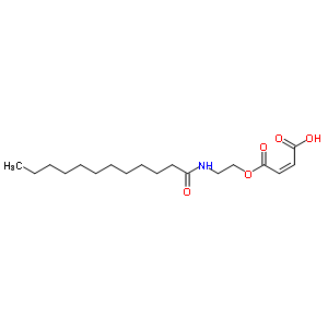 (Z)-2-butenedioic acid hydrogen 1-[2-[(1-oxododecyl)amino]ethyl] ester Structure,5877-44-1Structure