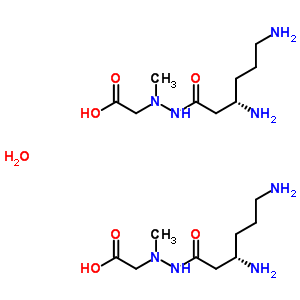 (S)-3,6-二氨基己酸 n-(羧基甲基)-n-甲基肼結(jié)構(gòu)式_58773-34-5結(jié)構(gòu)式