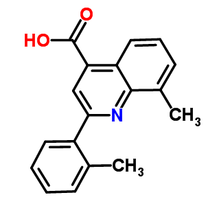 8-Methyl-2-(2-methylphenyl)quinoline-4-carboxylic acid Structure,587850-80-4Structure