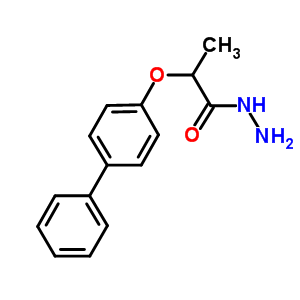 2-(1,1’’-Biphenyl-4-yloxy)propanohydrazide Structure,587852-93-5Structure