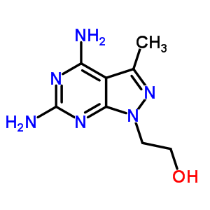 1H-pyrazolo[3,4-d]pyrimidine-1-ethanol,4,6-diamino-3-methyl- Structure,58791-65-4Structure