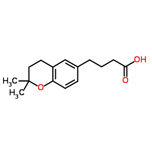 3,4-Dihydro-2,2-dimethyl-2h-1-benzopyran-6-butyric acid Structure,58821-97-9Structure