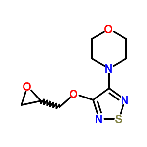 4-[4-(2-Oxiranylmethoxy)-1,2,5-thiadiazol-3-yl]morpholine Structure,58827-68-2Structure