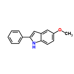 1H-Indole, 5-methoxy-2-phenyl- Structure,5883-96-5Structure