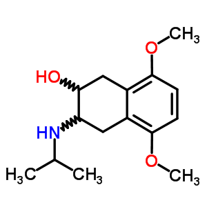 2-Isopropylamino-3-hydroxy-5,8-dimethoxy-1,2,3,4-tetrahydronaphthalene Structure,58851-65-3Structure