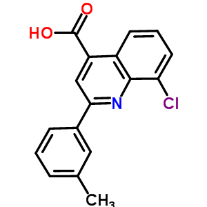 8-Chloro-2-(3-methylphenyl)quinoline-4-carboxylic acid Structure,588677-32-1Structure