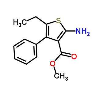 Methyl 2-amino-5-ethyl-4-phenylthiophene-3-carboxylate Structure,588678-88-0Structure