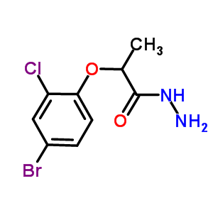 2-(4-Bromo-2-chlorophenoxy)propanohydrazide Structure,588679-51-0Structure