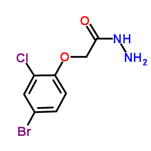 2-(4-Bromo-2-chlorophenoxy)acetohydrazide Structure,588680-03-9Structure