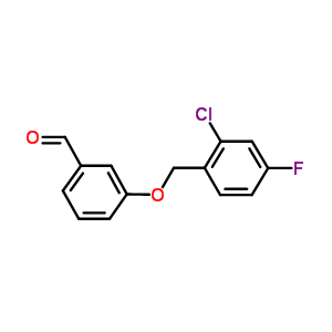 3-[(2-Chloro-4-fluorobenzyl)oxy]benzaldehyde Structure,588681-49-6Structure