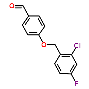 4-[(2-Chloro-4-fluorobenzyl)oxy]benzaldehyde Structure,588681-51-0Structure