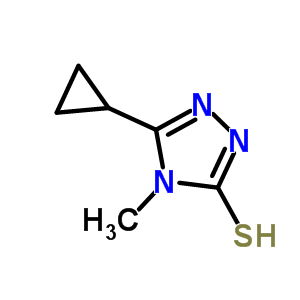 5-Cyclopropyl-4-methyl-4H-1,2,4-triazole-3-thiol Structure,588687-37-0Structure