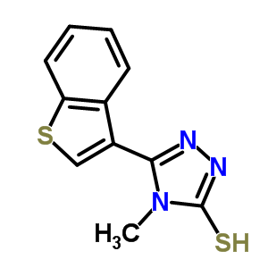 5-(1-benzothien-3-yl)-4-methyl-4H-1,2,4-triazole-3-thiol Structure,588687-45-0Structure