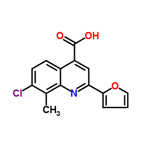 7-Chloro-2-(2-furyl)-8-methylquinoline-4-carboxylic acid Structure,588696-22-4Structure