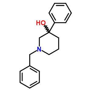 1-Benzyl-3-phenyl-piperidin-3-ol Structure,58879-07-5Structure