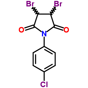 3,4-Dibromo-1-(4-chlorophenyl)pyrrolidine-2,5-dione Structure,58879-68-8Structure