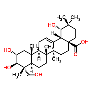 2Alpha,19alpha,23-trihydroxyoleanolic acid Structure,58880-25-4Structure