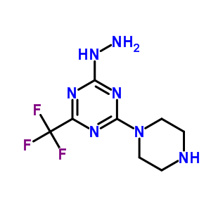 [6-(Trifluoromethyl)-4-(piperazin-1-yl)-1,3,5-triazin-2-yl ]hydrazine Structure,58892-45-8Structure