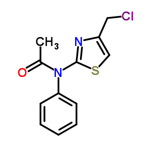 N-[4-(chloromethyl)-1,3-thiazol-2-yl ]-n-phenylacetamide Structure,58905-44-5Structure