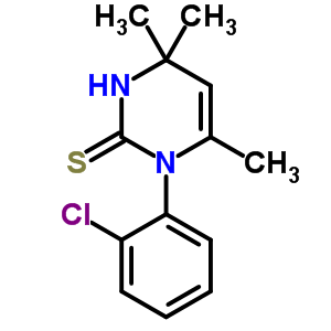 1-(2-Chlorophenyl)-3,4-dihydro-4,4,6-trimethyl-2 (1h)-pyrimidinethione Structure,58913-87-4Structure