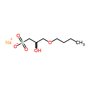 3-Butoxy-2-hydroxy-1-propanesulfonic acid sodium salt Structure,58965-16-5Structure