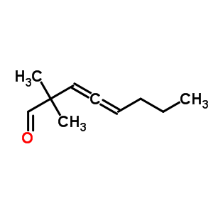 2,2-Dimethyl-3,4-octadienal Structure,590-71-6Structure