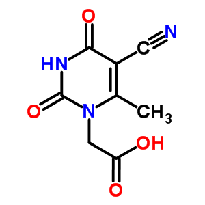 2-[5-Cyano-6-methyl-2,4-dioxo-3,4-dihydro-(2H)-pyrimidin-1-yl]acetic acid Structure,5900-45-8Structure