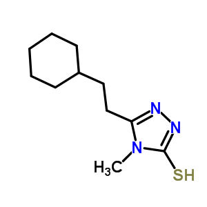 5-(2-Cyclohexylethyl)-4-methyl-4H-1,2,4-triazole-3-thiol Structure,590353-09-6Structure