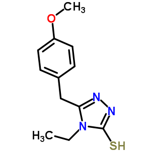 4-Ethyl-5-(4-methoxybenzyl)-4H-1,2,4-triazole-3-thiol Structure,590354-46-4Structure