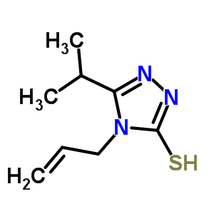 4-Allyl-5-isopropyl-4H-1,2,4-triazole-3-thiol Structure,590376-67-3Structure