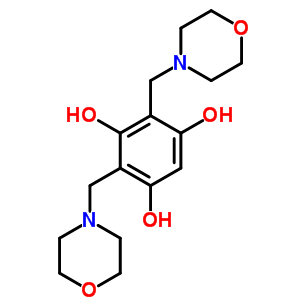 2,4-Bis(morpholin-4-ylmethyl)benzene-1,3,5-triol Structure,59039-52-0Structure