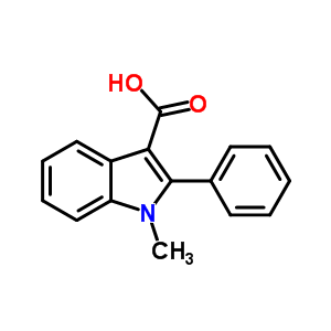 1-Methyl-2-phenyl-1h-indole-3-carboxylic acid Structure,59050-41-8Structure