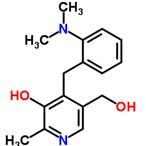 3-Pyridinemethanol,4-[[2-(dimethylamino)phenyl]methyl]-5-hydroxy-6-methyl- Structure,59050-76-9Structure