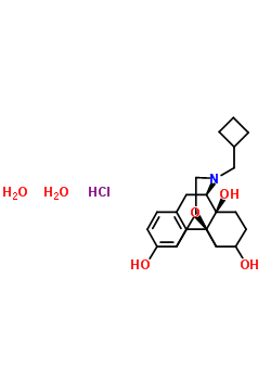 17-[Cyclobutylmethyl ]-4,5-epoxymorphinan-3,6,14-triol hydrochloride,dihydrate Structure,59052-16-3Structure