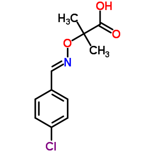 Alpha-((4-chlorobenzylideneamino)oxy)isobutyric acid Structure,59079-16-2Structure