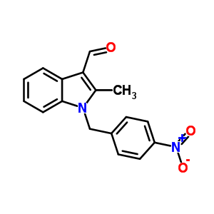 2-Methyl-1-(4-nitrobenzyl)-1h-indole-3-carbaldehyde Structure,591210-36-5Structure