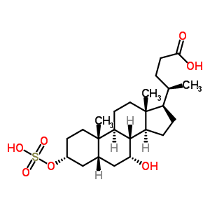 (3Alpha,5beta,7alpha)-7-hydroxy-3-(sulfooxy)cholan-24-oic acid Structure,59132-32-0Structure