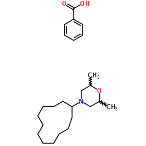 4-Cyclododecyl-2,6-dimethylmorpholine benzoate Structure,59145-63-0Structure