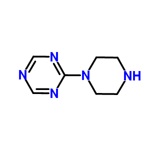 1-(1,3,5-三氮雜-2-基)哌嗪結(jié)構(gòu)式_59215-44-0結(jié)構(gòu)式