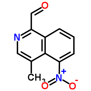 4-Methyl-5-nitro-isoquinoline-1-carbaldehyde Structure,59261-41-5Structure