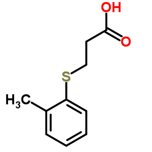 3-(2-Methylphenyl)sulfanylpropanoic acid Structure,59280-48-7Structure