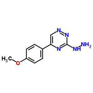 1-(5-(4-Methoxyphenyl)-1,2,4-triazin-3-yl)hydrazine Structure,59318-41-1Structure