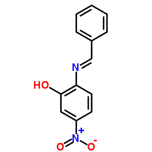 2-(Benzylideneamino)-5-nitro-phenol Structure,5932-03-6Structure