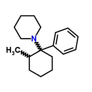 1-(1-Phenyl-2-methylcyclohexyl)piperidine Structure,59397-29-4Structure