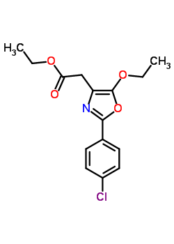 Ethyl 2-(4-chlorophenyl)-5-ethoxy-4-oxazoleacetate Structure,59399-41-6Structure