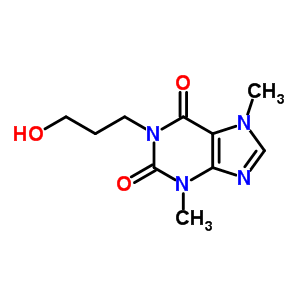 1-(3-Hydroxypropyl)-3,7-dimethyl-1h-purine-2,6(3h,7h)-dione Structure,59413-14-8Structure